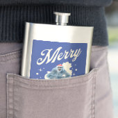 Grappige Kerstmis Yeti Vakantie Humor Flacon (Voorbeeld)
