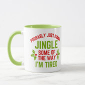 Grappige Kerstmis Zingend Onderweg Mok (Links)