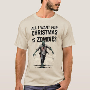 Grappige Kerstmis Zombies voor Kerstmis T-shirt