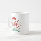 Grappige Kerstmok Naughty Is Nieuw Nette Koffiemok (Voorkant links)