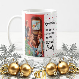 Grappige Kerstmoker Beste Vriendin "Normale Famili Koffiemok