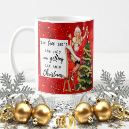 Grappige Kerstmug Beste Vriendin " Boom Licht" Koffiemok