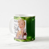 Grappige Kerstmug Beste Vriendin "Stout / Braaf?" Koffiemok (Voorkant links)