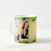 Grappige Kerstmug Beste Vriendin "Witte Kerst" Koffiemok (Voorkant links)