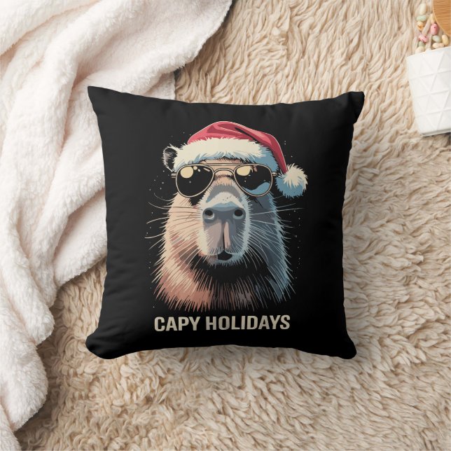 Grappige Kerstmuts Capy Vakantiedagen Kerstmis Cap Kussen (Deken)