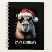 Grappige Kerstmuts Capy Vakantiedagen Kerstmis Cap Planner (Voorkant)