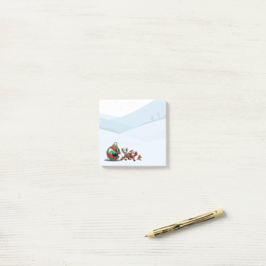Grappige Kerstnotities | Kerstman Notities Post-it® Notes (Op bureau)