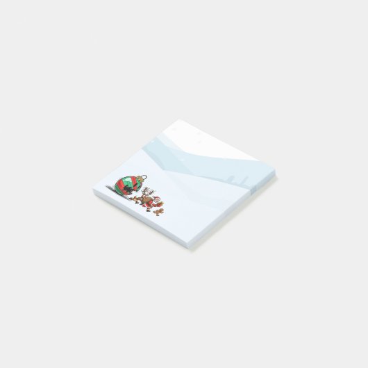 Grappige Kerstnotities | Kerstman Notities Post-it® Notes (Schuin)