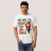 GRAPPIGE KERSTPAPEGAAI T-SHIRT (Voorkant volledig)