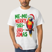 GRAPPIGE KERSTPAPEGAAI T-SHIRT (Voorkant)
