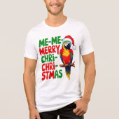 GRAPPIGE KERSTPAPEGAAI Tri-Blend SHIRT (Voorkant)