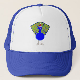 Grappige Kerstpauw Trucker Pet