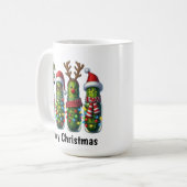 Grappige Kerstpikkel Koffiemok (Voorkant links)
