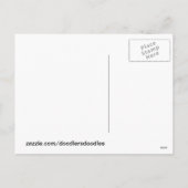 Grappige kerstpinguïn dansen in de Antarctische wa Feestdagenkaart (Achterkant)