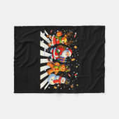 Grappige Kerstploeg Kerstman Kerstbrood Kerstmanne Fleece Deken (Voorkant (Horizontaal))