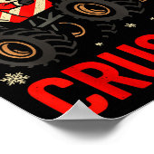 Grappige kerstpyjama voor peuters, monstertruck ka poster (Hoek)