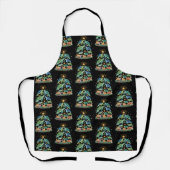 Grappige Kerstschildpad Cadeau Schildpad Kerstboom Schort (Voorkant)