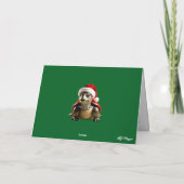 Grappige Kerstschildpad Vakantie Kaart (Achterkant)