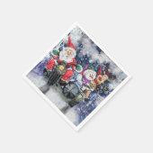 Grappige kerstservetten Happy Christmas Friends Servet (Hoek)