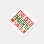 Grappige kerstservetten Ik ben stout geweest Servet (Hoek)