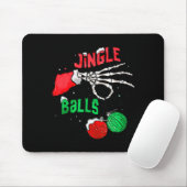 Grappige Kerstskelet Jingel Grappige Kerstmis Matc Muismat (Met muis)