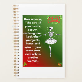 Grappige Kerstskeletwensen voor vrouwen Vakantie  Planner