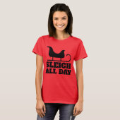 GRAPPIGE KERSTSLEE DE HELE DAG T-SHIRTS (Voorkant volledig)