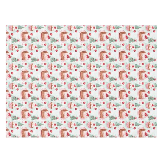 Grappige kerstsnoepjes tafelkleed (Voorkant (Horizontaal))