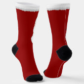 Grappige Kerstsokken Festieve Kerstman Sokken Op M (Gebogen)