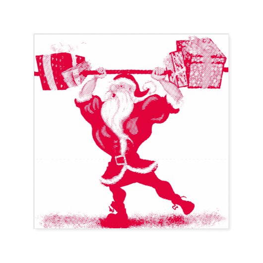 Grappige kerststempel met kerstcadeaus zelfinktende stempel (Design)