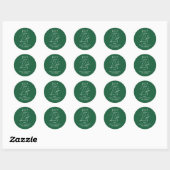 Grappige Kerststicker Het Is Een Ruw Jaar Geweest Ronde Sticker (Vel)
