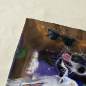 Grappige kerststrandlaken strandlaken (In situ)