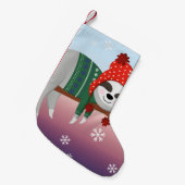 grappige kersttouwtrek kleine kerstsok (Voorkant (Hangend))
