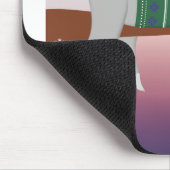 grappige kersttouwtrek muismat (Hoek)