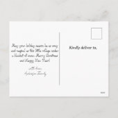 Grappige kersttrein Kaart (Achterkant)