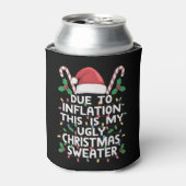 Grappige kersttrui door inflatie blikjeskoeler (Blikje Voorkant)