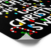 Grappige kersttrui door inflatie voor poster (Hoek)