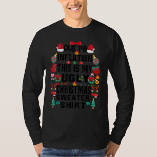 Grappige kersttrui door inflatie voor t-shirt