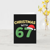 Grappige kersttrui met 67 meme trendy grap ge kaart (Gele Bloem)