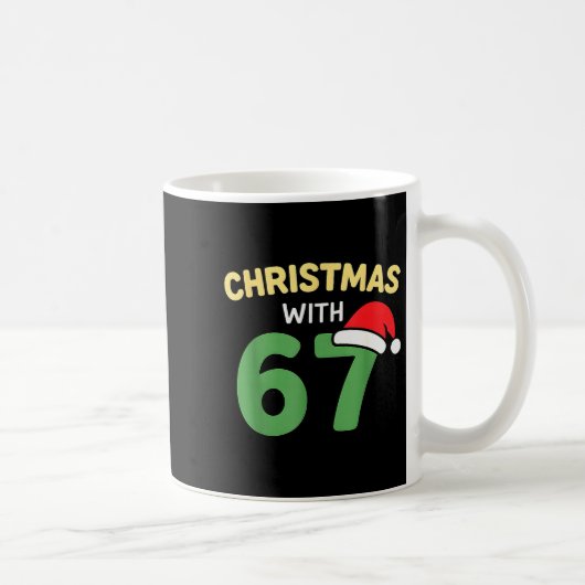Grappige kersttruitjes met 67 meme trendy grap ge koffiemok (Rechts)