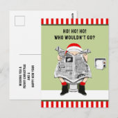 Grappige kerstvakantie briefkaart (Voorkant / Achterkant)