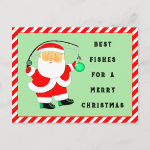 Grappige kerstvakantie briefkaart