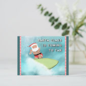 Grappige kerstvakantie briefkaart (Staand voorkant)