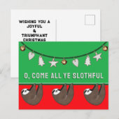Grappige kerstvakantie briefkaart (Voorkant / Achterkant)
