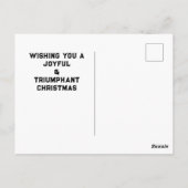 Grappige kerstvakantie briefkaart (Achterkant)