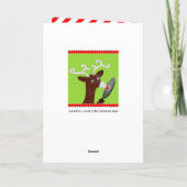 Grappige kerstvakantie feestdagen kaart (Achterkant)
