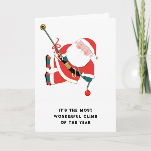 Grappige kerstvakantie feestdagen kaart (Voorkant)