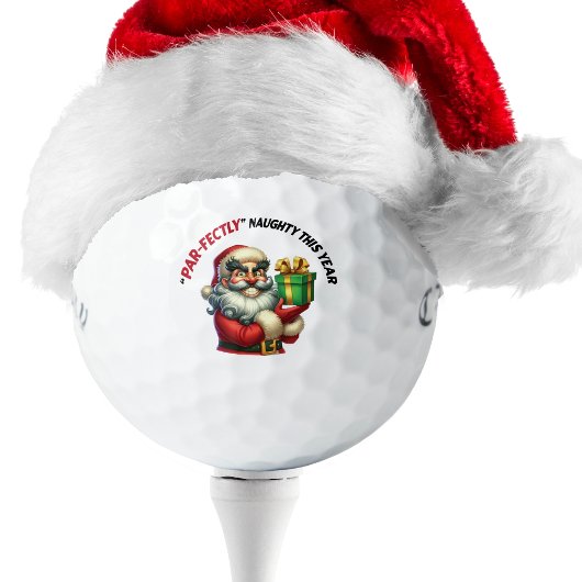 Grappige kerstvakantie golfballen