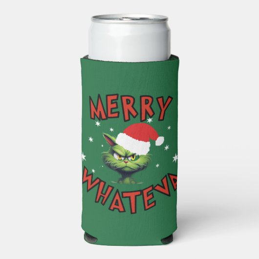 Grappige kerstvakantie Koelbox Seltzer Blikjeskoeler (Seltzer Voorkant)