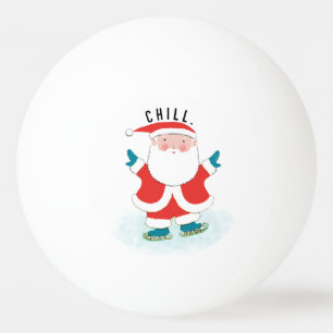 Grappige kerstvakantie pingpongbal